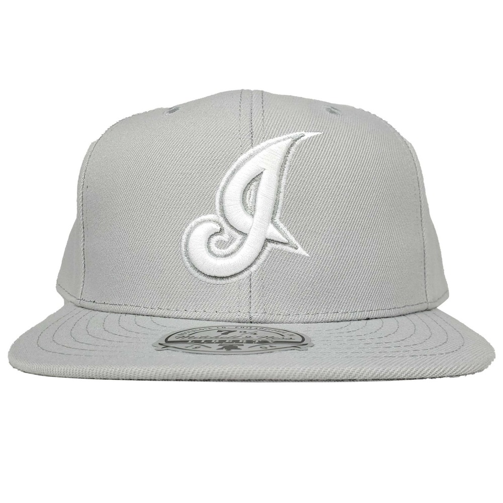 Cleveland Indians Mitchell & Ness MLB Fitted 7 3/4‎ Liberty Fit Hat Cap Gray NWT